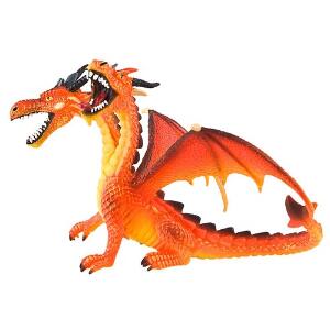 Figurina Dragon Orange Cu 2 Capete