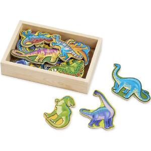 Melissa&Doug - Dinozauri din lemn cu magneti