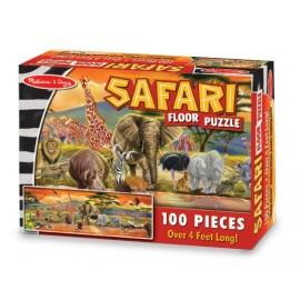 Melissa&Doug - Puzzle de podea Safari 100 piese