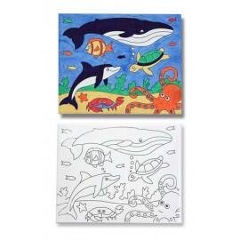 Melissa & Doug - Pictura pe panza (canvas) Peisaj marin