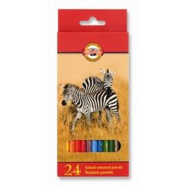Set 24 creioane colorate zoo - Koh I Noor