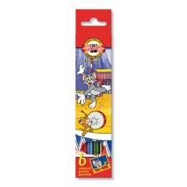 Set 6 creioane colorate Tom si Jerry - Koh I Noor