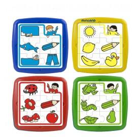 Set de 4 puzzle educative - Miniland