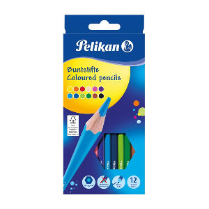 Creioane colorate lacuite Pelikan, Set 12, Varf 3.0 mm