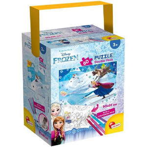 Puzzle in Cutie cu 4 Carioci Frozen 60 de Piese