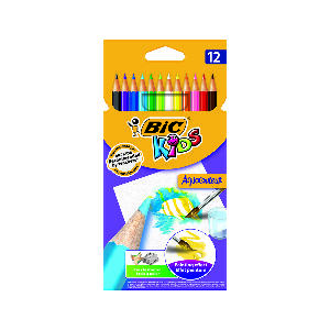 Set creioane colorate Aquacouleur Bic, P12