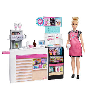 Set Barbie by Mattel Cooking and Baking Cafenea cu Papusa si Accesorii