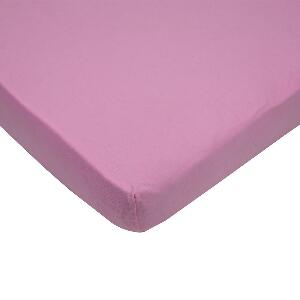 Cearsaf impermeabil din Jersey cu elastic Eko 120x60 cm pink