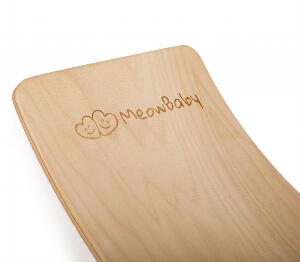 Balance board Placa de echilibru din lemn pentru copii cu protectie verde MeowBaby