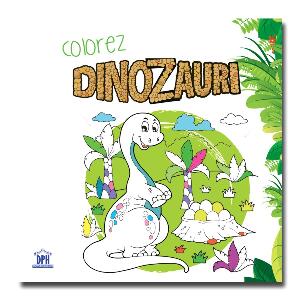 Colorez dinozauri, carte de colorat