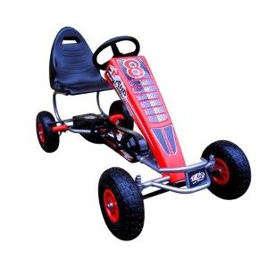 Kart cu pedale Gokart 4-10 ani roti gonflabile G5 R-Sport rosu