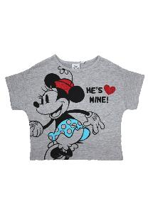 Tricou bumbac, Minnie si Mickey, gri
