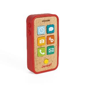 Telefon mobil Janod din lemn cu sunete