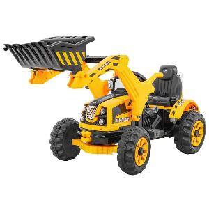 Tractor electric cu cupa pentru copii JS328A galben