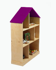 Casuta biblioteca din lemn BookHouse Lollipop Purple 130 x 96 x 30 cm