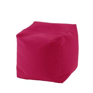 Fotoliu mic taburet cub Panama Pink pretabil si la exterior umplut cu perle polistiren