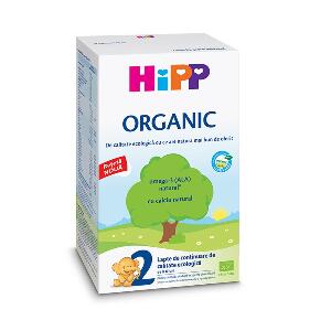 Lapte praf de continuare Organic Hipp 2, 300 g, 6 luni+