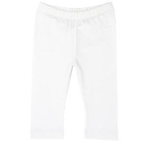 Pantaloni copii Chicco, trei sferturi, alb
