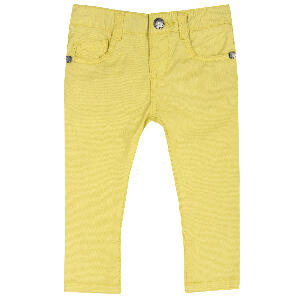 Pantalon lung copii Chicco, galben, 08138