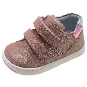 Pantof sport pentru fetite, Chicco Gyron, piele roz cu sclipici, 61536
