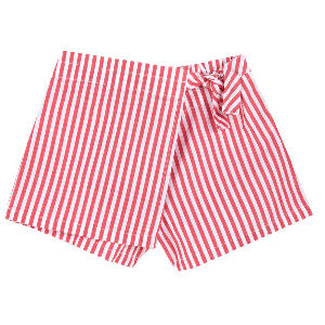 Pantaloni scurti copii Chicco, rosu cu alb, 52971