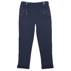 Pantalon lung copii Chicco, denim elastic, albastru, 24982