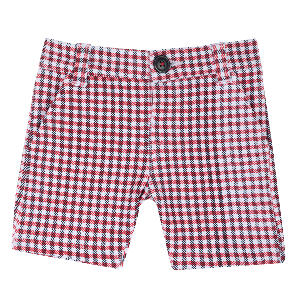 Pantalon scurt pentru copii, Chicco, rosu cu alb, 52865