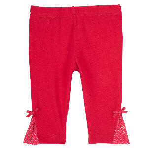 Pantaloni copii Chicco, jerse, rosu, 25867
