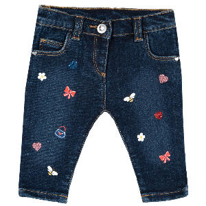 Pantalon lung copii Chicco, albastru inchis, 08286