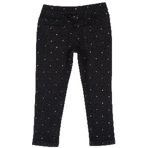 Pantalon lung copii Chicco, denim elastic, negru, 08312