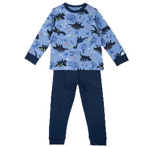Pijama copii Chicco, bluza si pantalon, turcoaz, 31315