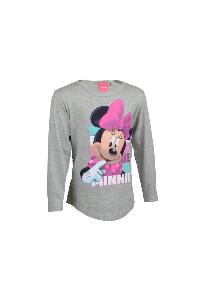 Bluza, Minnie Mouse, gri cu fundita roz