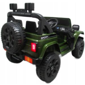 Masinuta electrica cu telecomanda si functie de balansare Jeep X10 TS-159 R-Sport verde