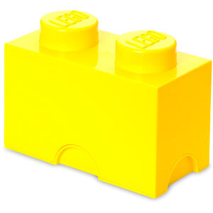 Cutie Depozitare Lego 1 x 2 Galben