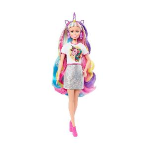 Papusa Barbie, Fantasy Hair, cu accesorii