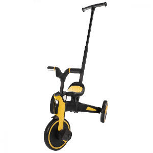 Tricicleta Uonibaby 4 in 1 pliabila si cu maner de impingere Yellow