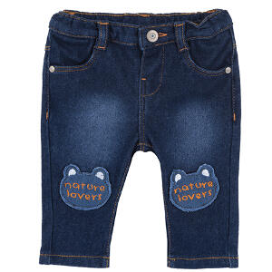 Pantaloni lungi copii Chicco, 08562-61MFCO, albastru inchis