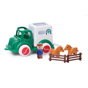 Camion Transport Cai cu Figurine Jumbo