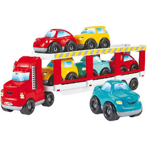 Set de Joaca Camion Abrick cu 6 Masinute