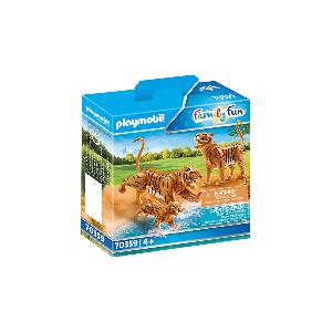 Set Playmobil Family Fun Large Zoo - Tigri cu pui