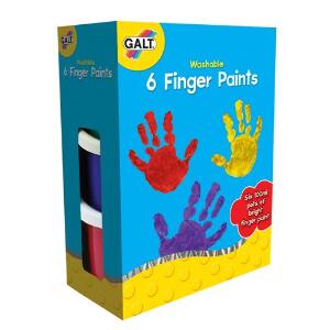 6 Finger Paints Washable - Acuarele Lavabile pentru Pictat cu Mana 