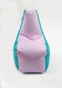 Fotoliu puf tip scaun pentru copii 2-8 ani sunlounger junior panama pink clouds umplut cu perle polistiren