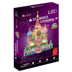 Puzzle 3D LED - Catedrala St. Basil, 224 Piese