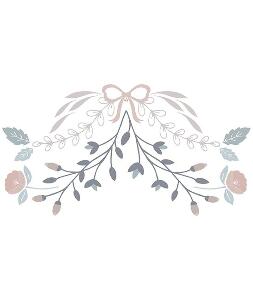 Sticker special size Chic Bow Flowers