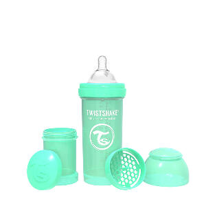 Biberon anti-colici 260 ml 2+ pastel green Twistshake