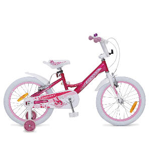 Bicicleta pentru fetite cu roti ajutatoare Byox Lovely 18 inch