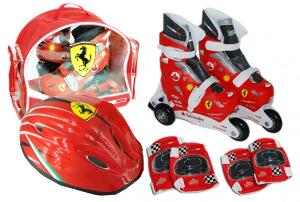 Set role cu accesorii protectie incluse Saica Ferrari marimi reglabile 35-38