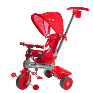 Tricicleta Baby Trike 4 in 1 Giraffe Red