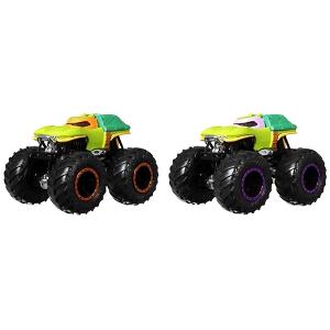 Set 2 Masini Hor Wheels by Mattel Monster Trucks Michelangelo vs Donatello