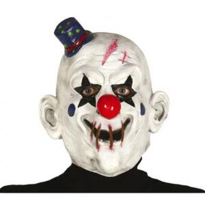 Masca clown horror cu mini palarie